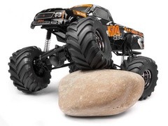 Wheely King driving over a rock
